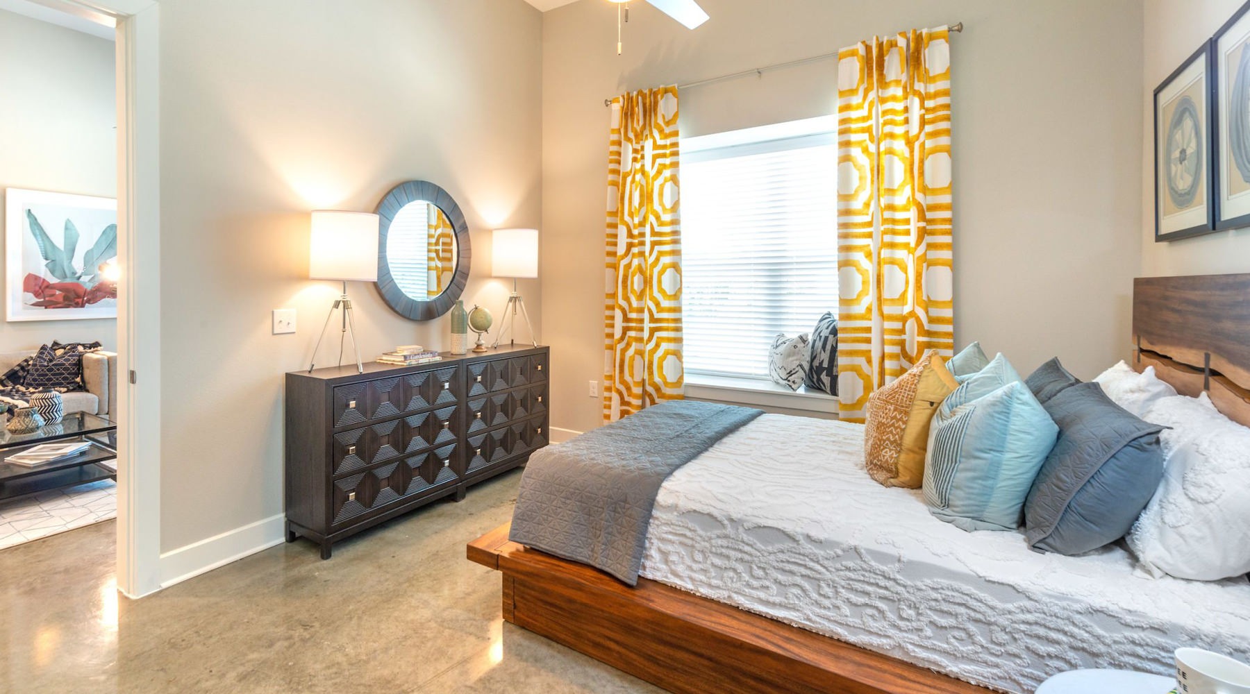 Relax and recharge in beautiful and spacious bedrooms Bedroom with natural lighting and high ceilings